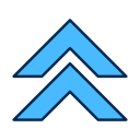 chevron-doble-up icon