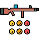 pistola per paintball icona