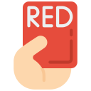 tarjeta roja icon