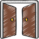 puerta abierta icon