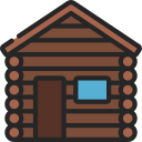 cabaña de madera icon