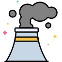 la contaminación del aire icon