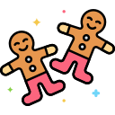 Gingerbread man icon