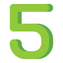 número 5 icon