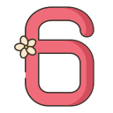 número 6 icon