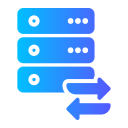 transferencia de datos icon