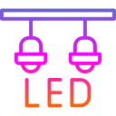 lámpara led icon