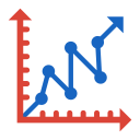 gráfico de líneas icon