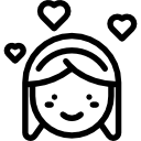 chica enamorada icon