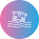 casa inundada icon