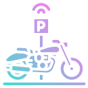 estacionamiento de motocicletas icon