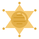 insignia del sheriff icon