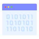 código binario icon