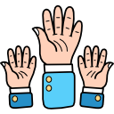 levantar la mano icon