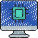 chip de computadora icon