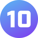 numero 10 icon