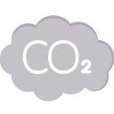 emisión de co2 icon