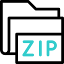 carpeta zip icon