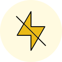 flash apagado icon