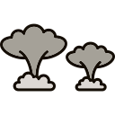 explosión nuclear icon