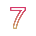 numero 7 icon