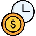 el tiempo es dinero icon