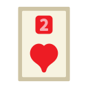 dos de corazones icon