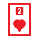 dos de corazones icon