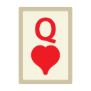 Queen of hearts icon
