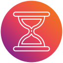 comienzo de reloj de arena icon