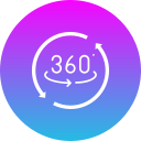 360 grados icon