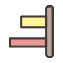 alineación horizontal icon