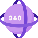 360 grados icon