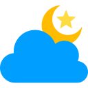 noche nublada icon