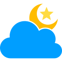 noche nublada icon