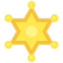 insignia del sheriff icon