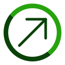 flecha diagonal icon