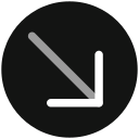 flecha diagonal icon