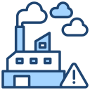 la contaminación del aire icon