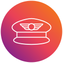 sombrero de piloto icon