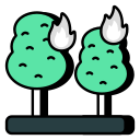 incendio forestal icon