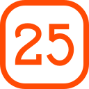 número 25 icon