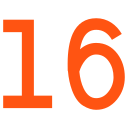 número 16 icon