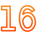 número 16 icon