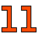 número 11 icon