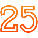 número 25 icon