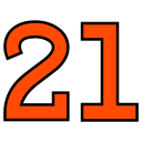 número 21 icon