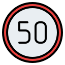 límite de velocidad icon