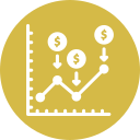 gráfico financiero icon