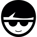 adolescente con gafas de sol icon